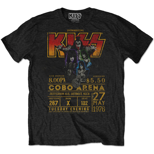 KISS Cobo Arena '76 [T-Shirt] - Rock Band Apparel