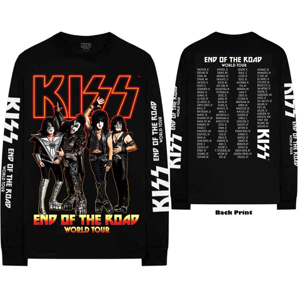 Kiss End Of The Road Tour [T-Shirt] Black