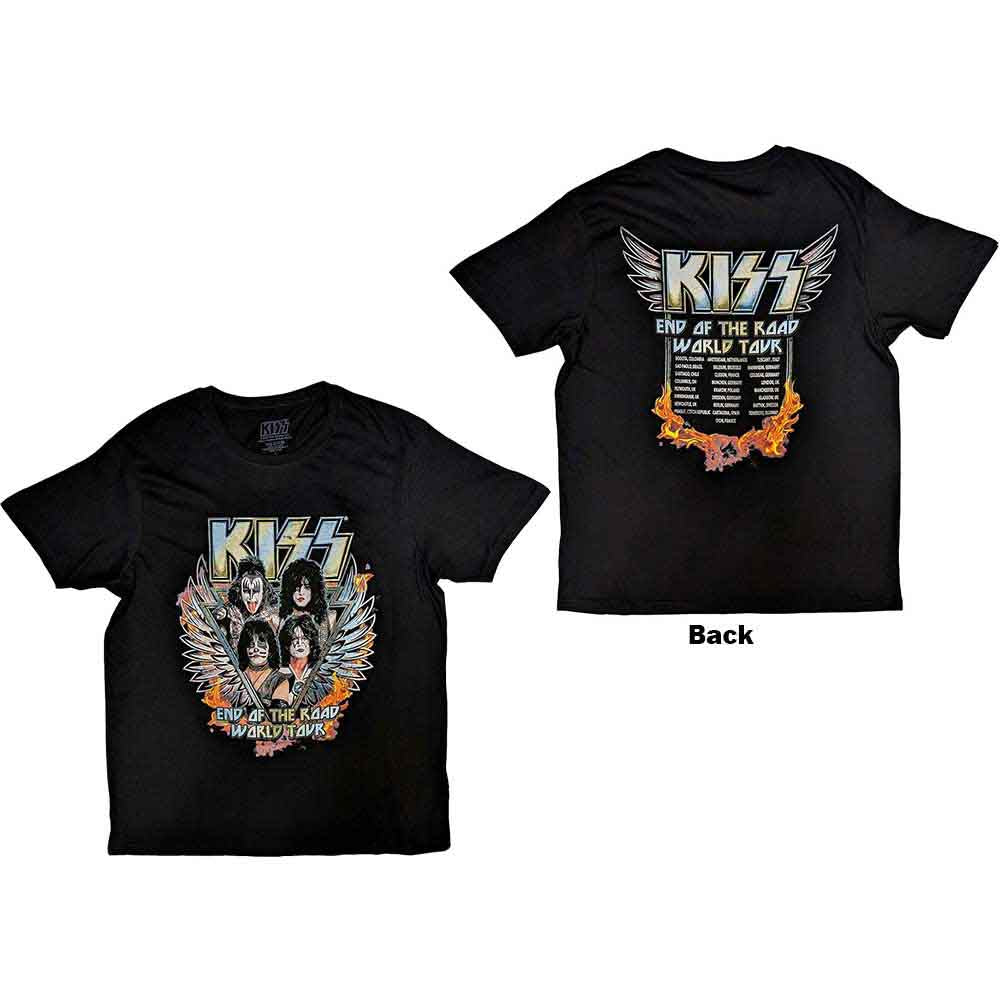 Kiss End Of The Road Wings [T-Shirt] - Rock Band Apparel