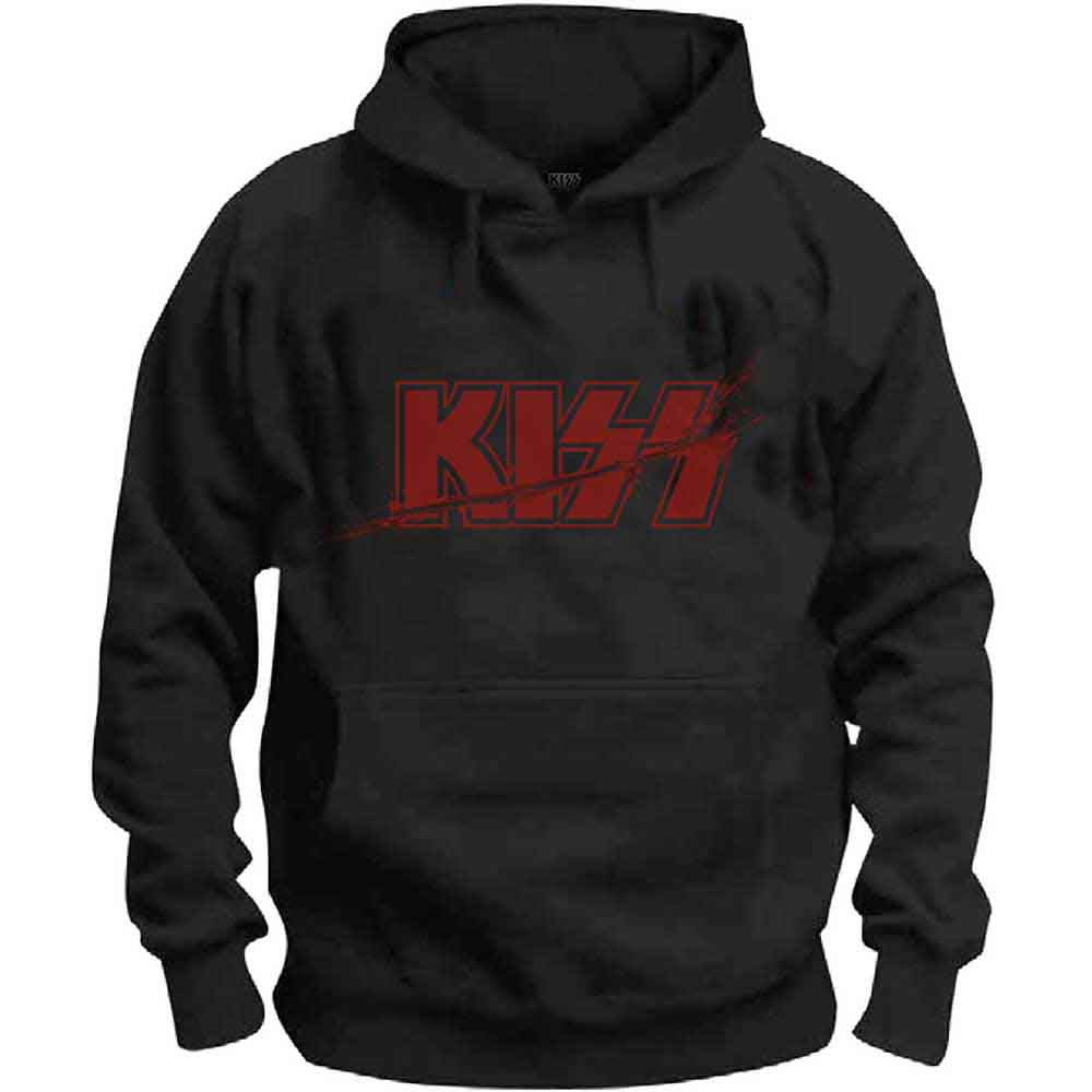 Kiss Slashed Logo [Sweatshirt] - Rock Band Apparel