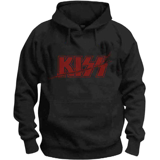 Kiss Slashed Logo [Sweatshirt] - Rock Band Apparel