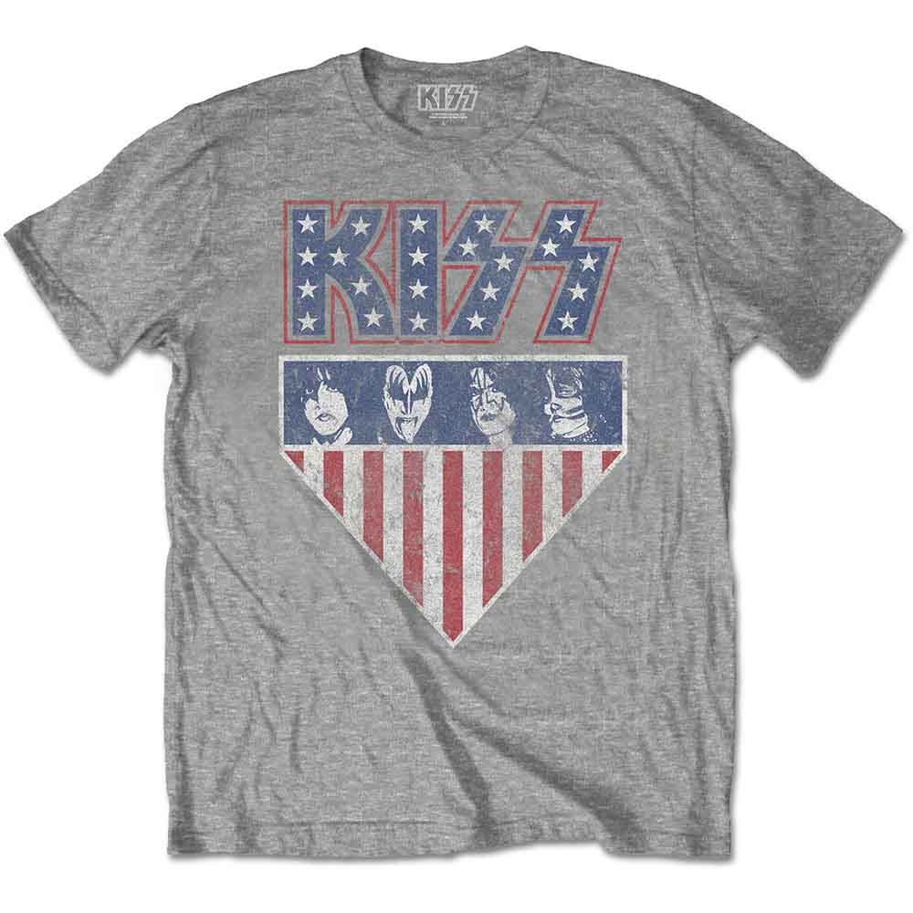 Kiss Stars And Stripes [T-Shirt] - Rock Band Apparel