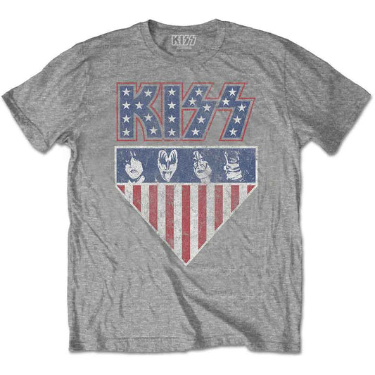Kiss Stars And Stripes [T-Shirt] - Rock Band Apparel