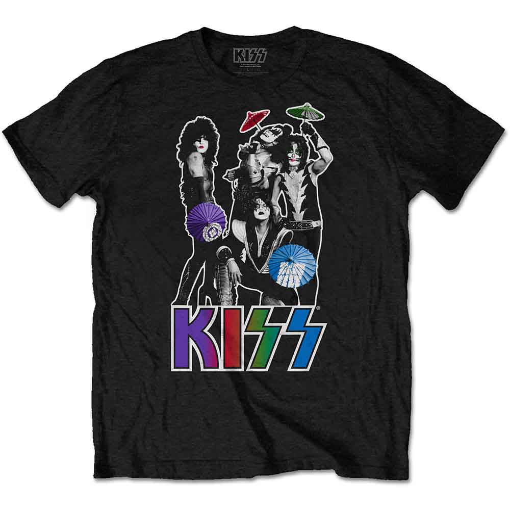 Kiss Umbrellas [T-Shirt] Black