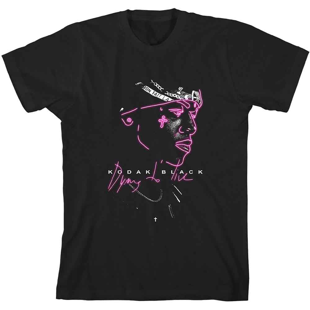 Kodak Black Neon Outline [T-Shirt] - Rock Band Apparel