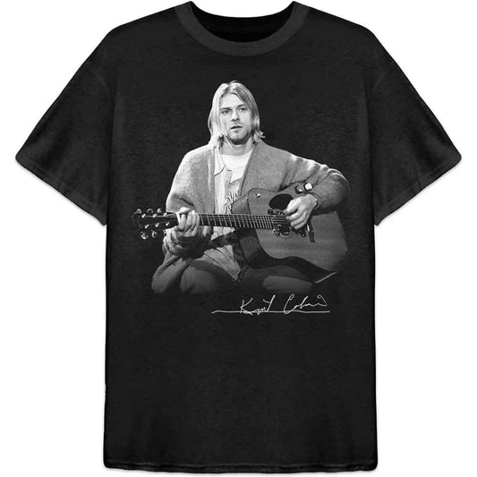 Kurt Cobain Guitar Live Photo [T-Shirt] - Rock Band Apparel