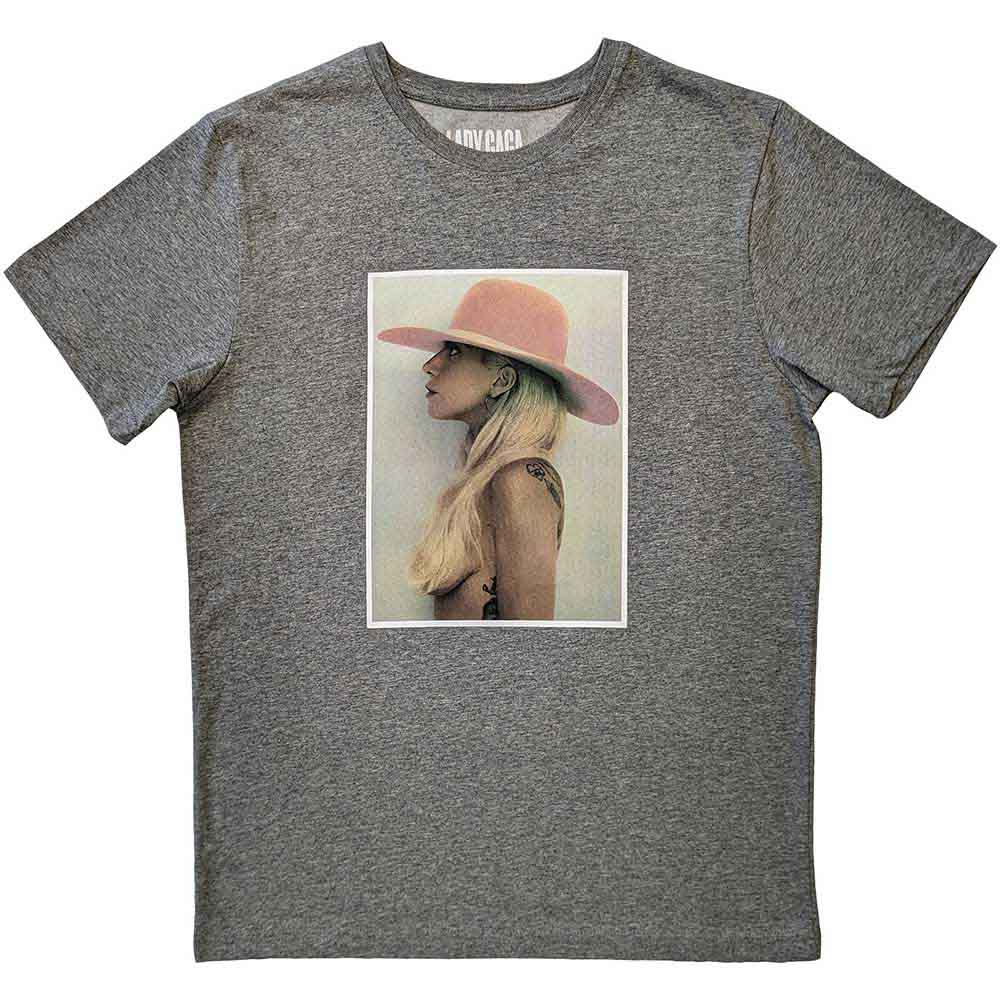Lady Gaga Pink Hat [T-Shirt] Grey