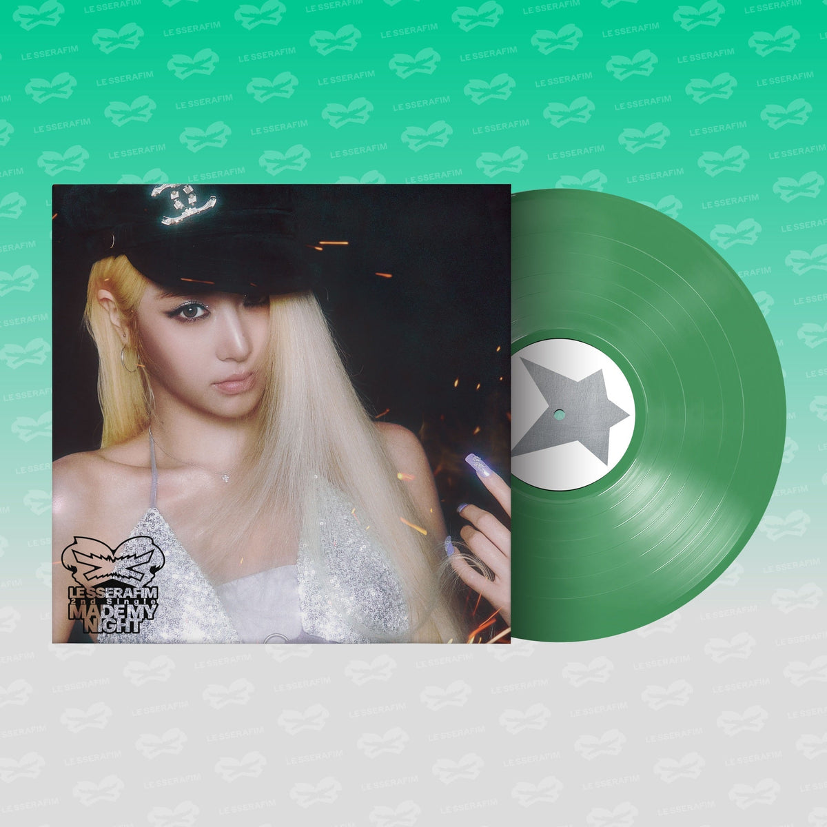PRE-ORDER: LE SSERAFIM - 2ND Single Album 'Made My Night' Vinyl [Spring Green Ver.] [Vinyl]