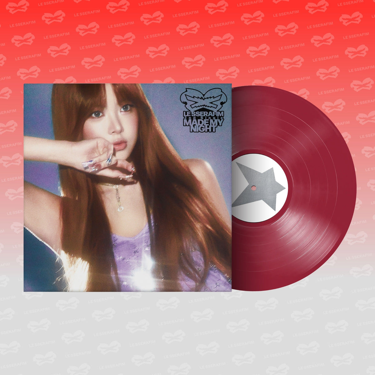 PRE-ORDER: LE SSERAFIM - 2ND Single Album 'Made My Night' Vinyl [Warm Red Ver.] [Vinyl]