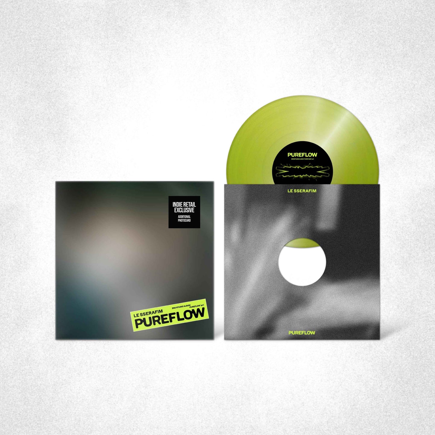 LE SSERAFIM - 2Nd Studio Album ‘Pureflow’ Pt.1 Vinyl [Electric Yellow Glitter Ver.] [Indie Exclusive] [Vinyl]