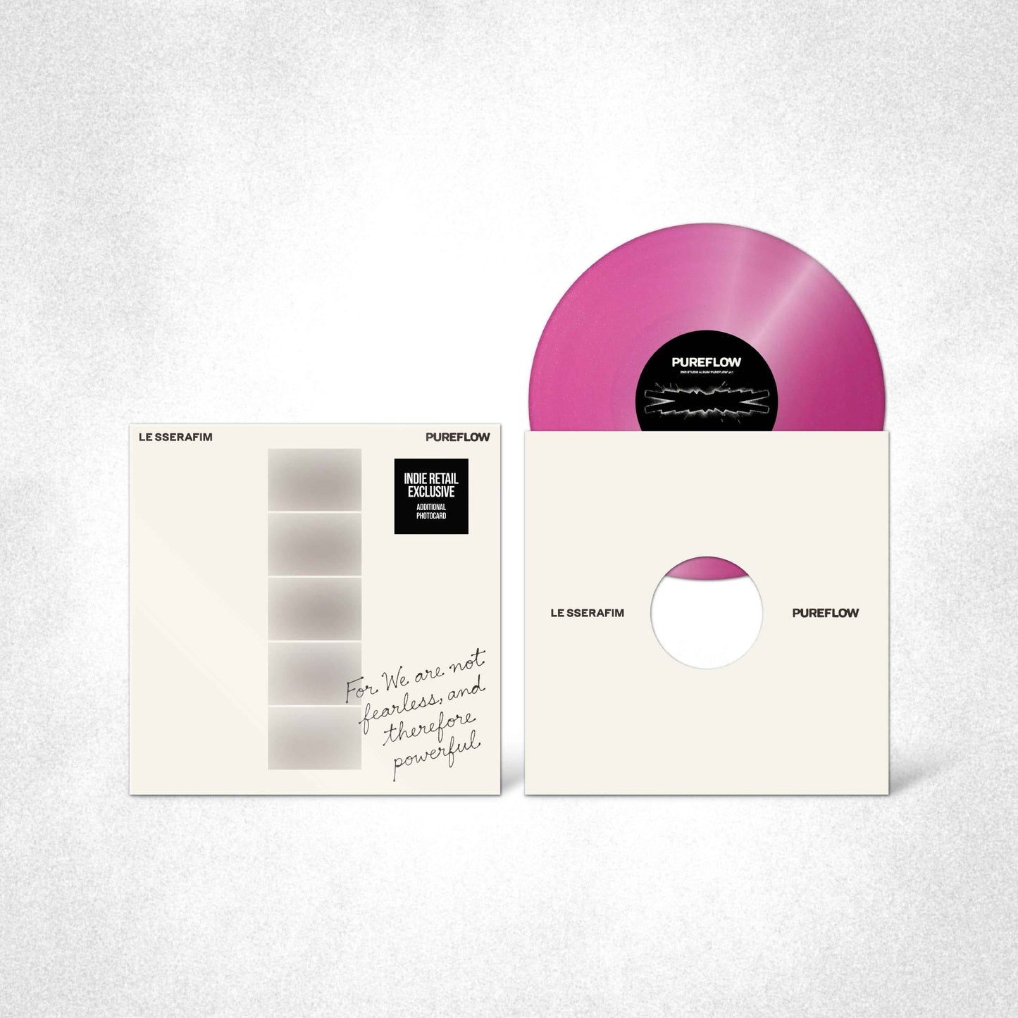 LE SSERAFIM - 2ND Studio Album ‘Pureflow’ Pt.1 Vinyl [Hot Pink Glitter Ver.] [Indie Exclusive] [Vinyl]