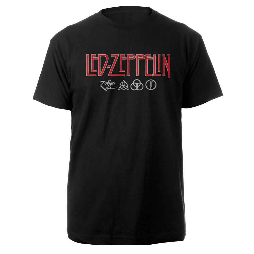 Led Zeppelin Logo & Symbols [T-Shirt] - Rock Band Apparel