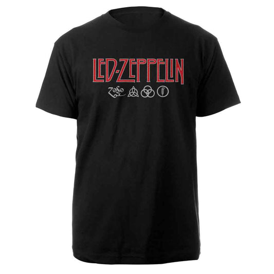 Led Zeppelin Logo & Symbols [T-Shirt] - Rock Band Apparel
