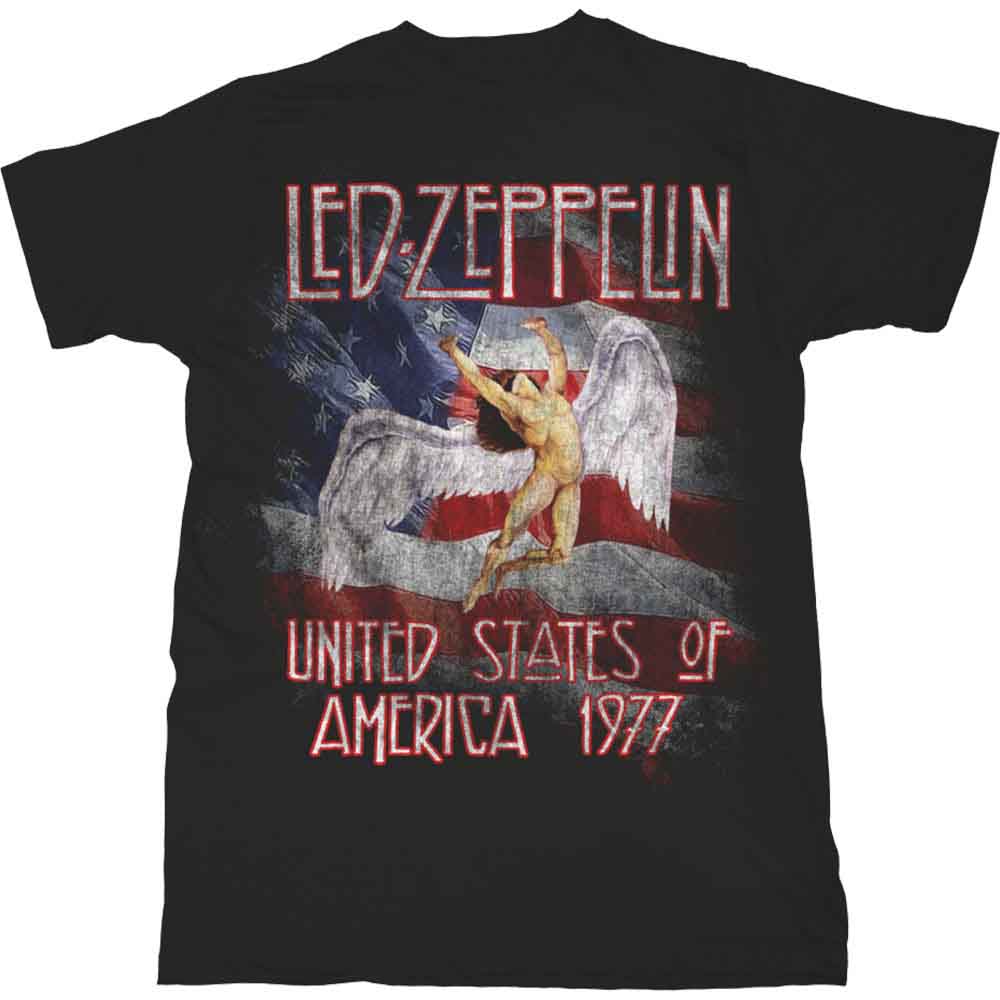 Led Zeppelin Stars N' Stripes USA '77. [T-Shirt] - Rock Band Apparel