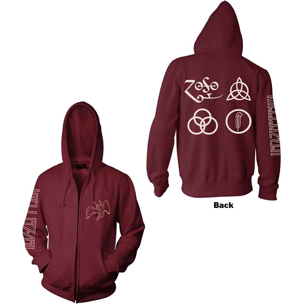 Led Zeppelin Symbols [Sweatshirt] - Rock Band Apparel