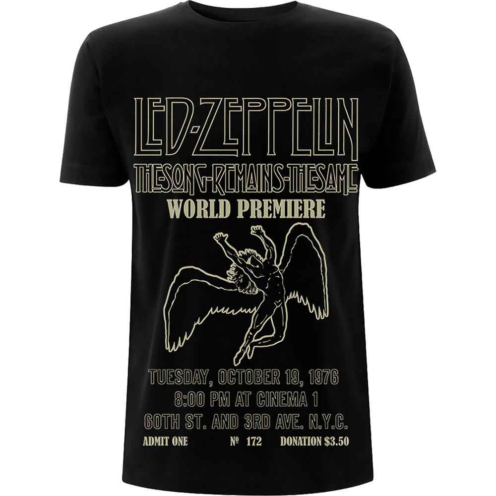 Led Zeppelin TSRTS World Premier [T-Shirt] - Rock Band Apparel