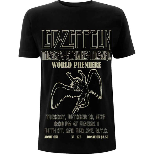 Led Zeppelin TSRTS World Premier [T-Shirt] - Rock Band Apparel