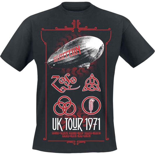 Led Zeppelin UK Tour '71. [T-Shirt] - Rock Band Apparel