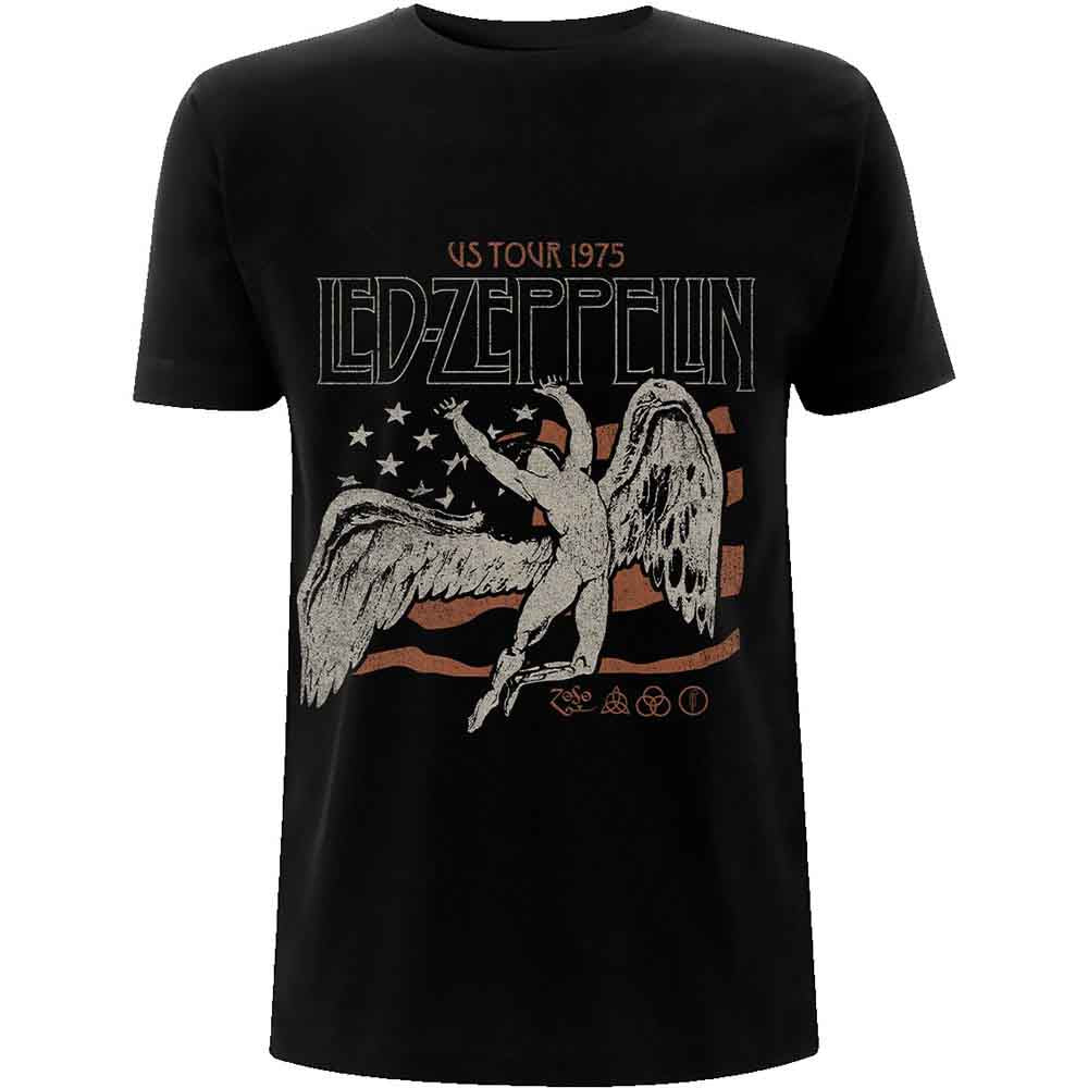 Led Zeppelin US 1975 Tour Flag [T-Shirt] - Rock Band Apparel