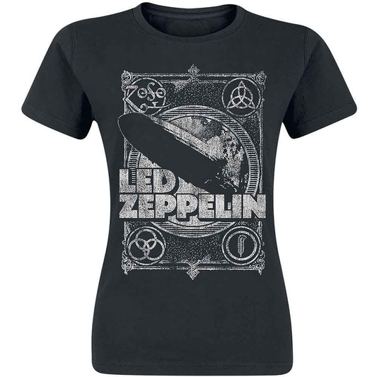 Led Zeppelin Vintage Print LZ1 [T-Shirt] - Rock Band Apparel