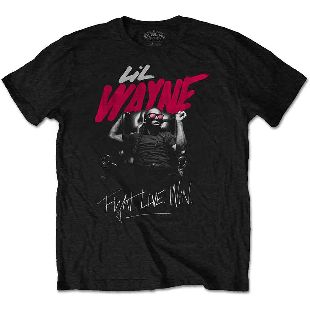 Lil Wayne Fight, Live, Win [T-Shirt] Black