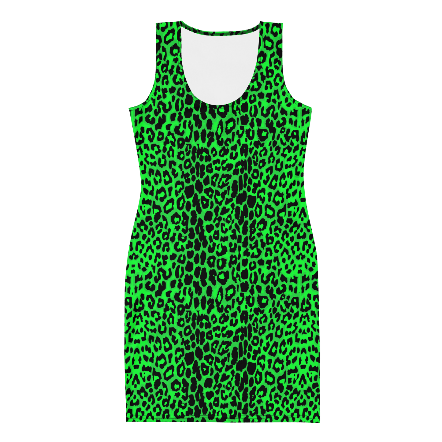 Lime Leopard Bodycon Dress