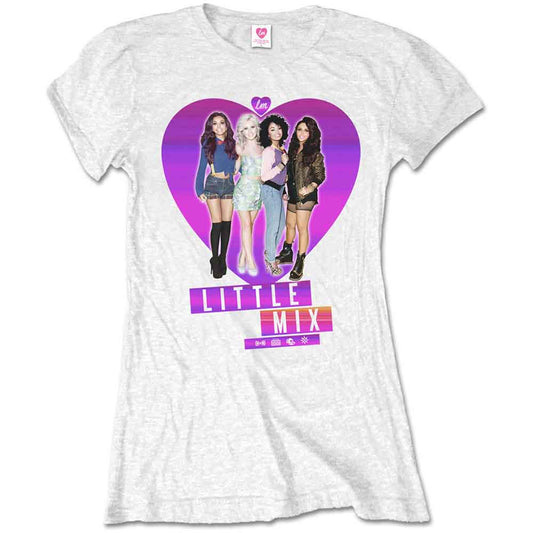 Little Mix Gradient Heart [T-Shirt] - Rock Band Apparel