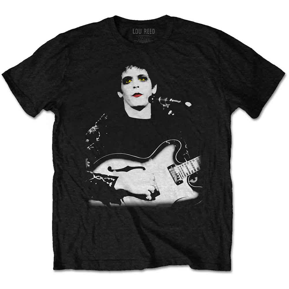 Lou Reed Bleached Photo [T-Shirt] Black
