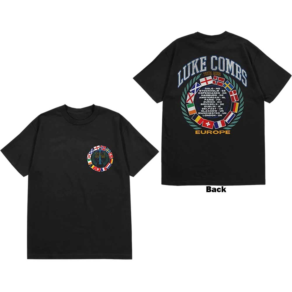 Luke Combs Tour '23 Flag [T-Shirt] Black