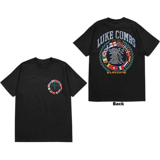 Luke Combs Tour '23 Flag [T-Shirt] Black