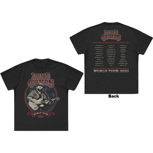 Luke Combs Tour '23 Guitar Photo [T-Shirt] - Rock Band Apparel
