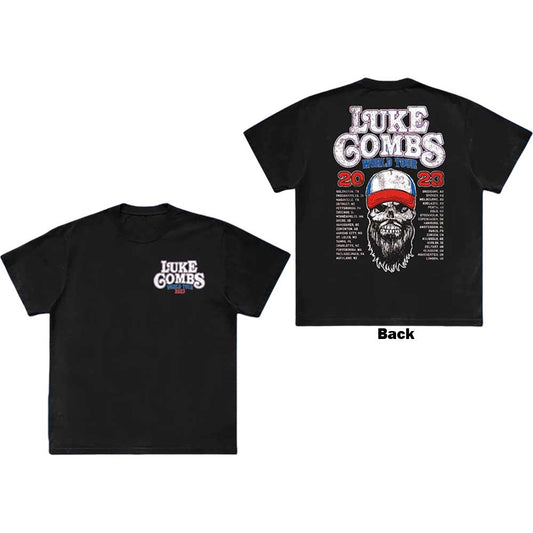 Luke Combs Tour '23 Skull [T-Shirt] Black