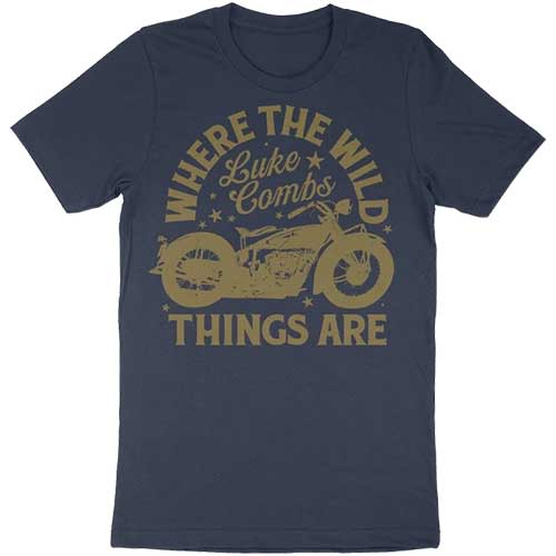 Luke Combs Tour '23 Where The Wild Things Are [T-Shirt] - Rock Band Apparel