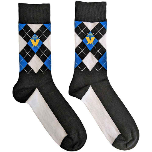 Madness Crown & M Blue Diamond [Socks] - Rock Band Apparel