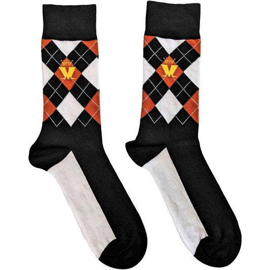 Madness Crown & M Brown Diamond [Socks] Black