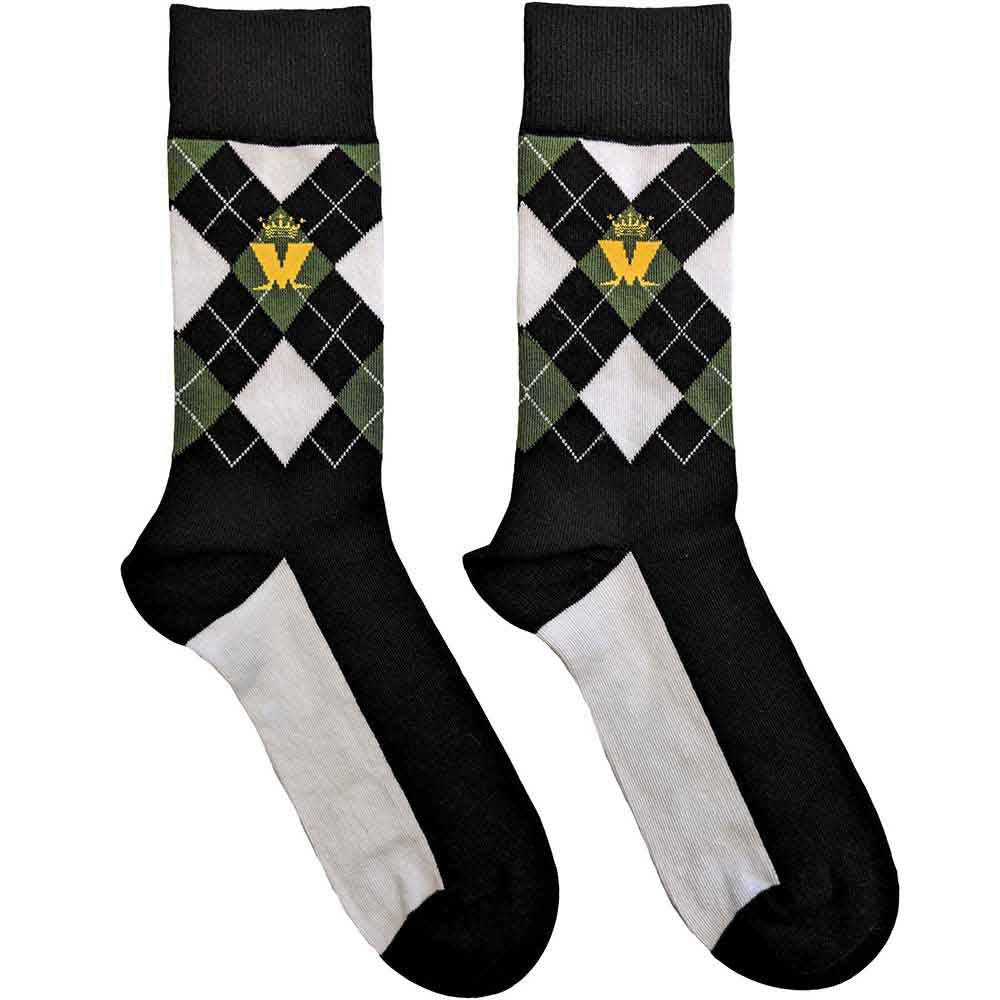 Madness Crown & M Green Diamond [Socks] - Rock Band Apparel