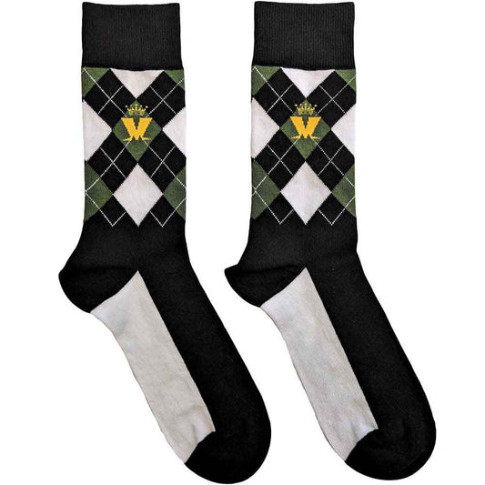 Madness Crown & M Green Diamond [Socks] - Rock Band Apparel