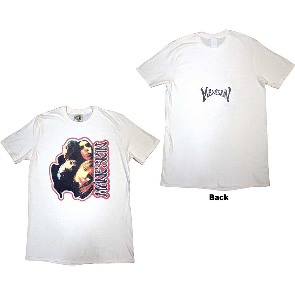Maneskin Fisheye Faces [T-Shirt] - Rock Band Apparel