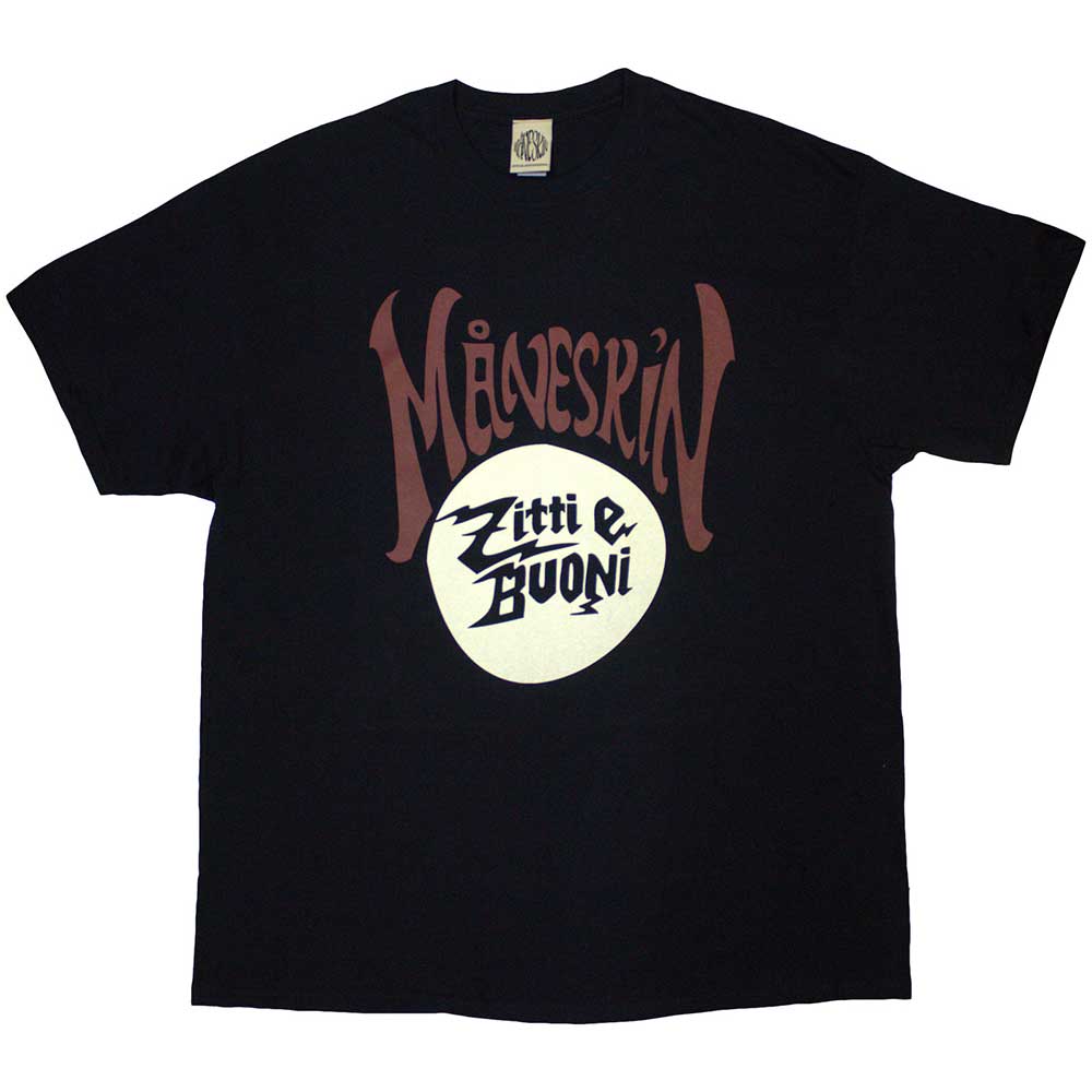 Maneskin Zitti e Buoni Circle [T-Shirt] - Rock Band Apparel