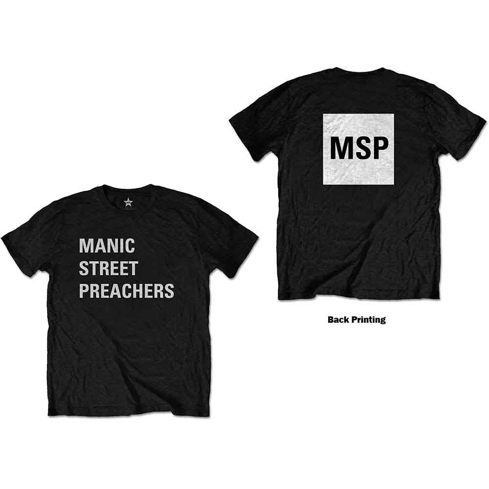 Manic Street Preachers Block Logo [T-Shirt] - Rock Band Apparel