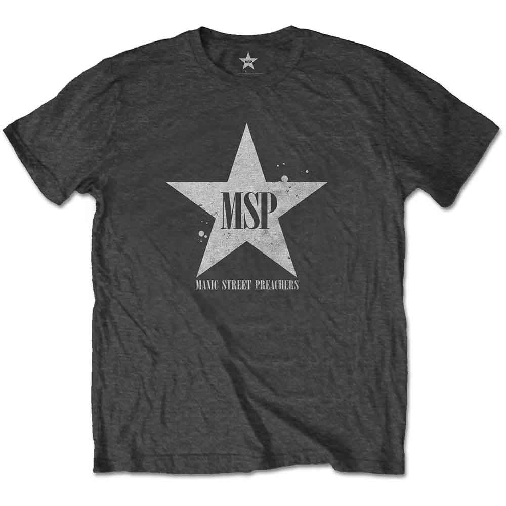 Manic Street Preachers Classic Distressed Star [T-Shirt] - Rock Band Apparel