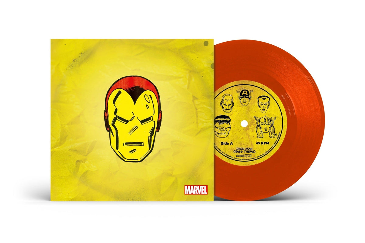 PRE-ORDER: Marvel Chorus - Iron Man (1966 Theme) / Merry Marvel Marching Society [Translucent Red 7" Single] [Vinyl]