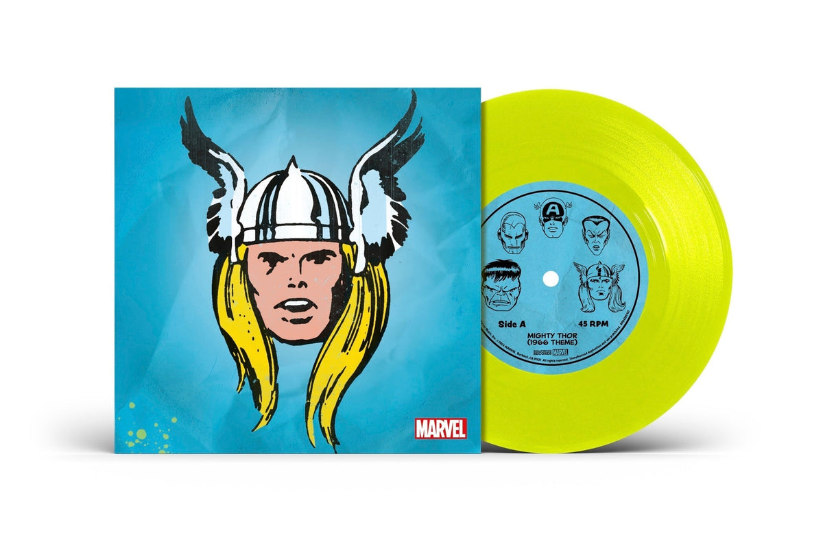 PRE-ORDER: Marvel Chorus - Mighty Thor (1966 Theme) / Merry Marvel Marching Society [Translucent Yellow 7" Single] [Vinyl]