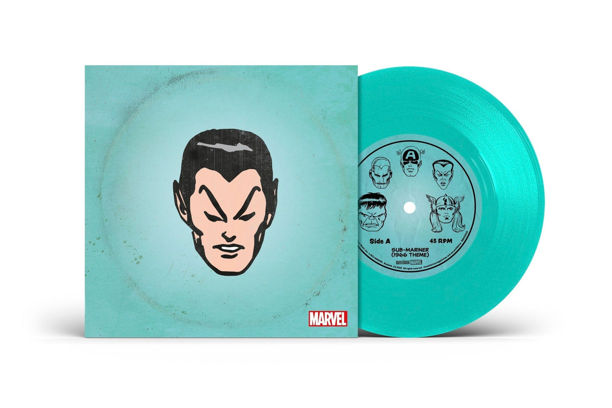 PRE-ORDER: Marvel Chorus - Sub-Mariner (1966 Theme) / Merry Marvel Marching Society [Translucent Sea Foam 7" Single] [Vinyl]