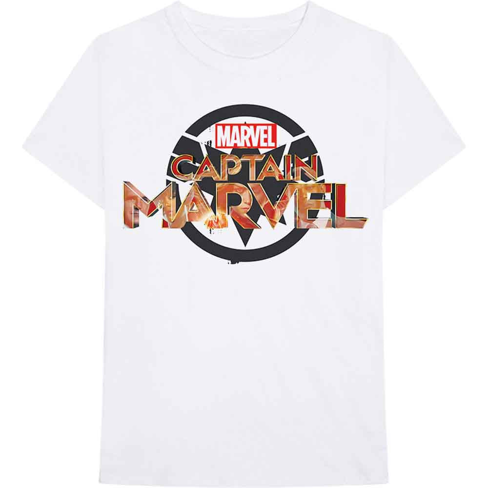 Marvel Comics Captain Marvel New Logo [T-Shirt] - Rock Band Apparel
