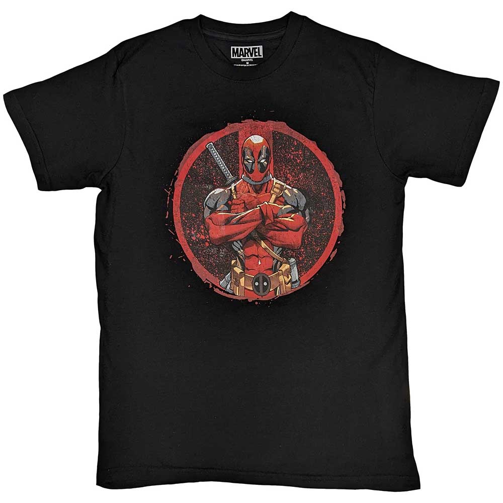 Marvel Comics Deadpool Arms Crossed [T-Shirt] Black