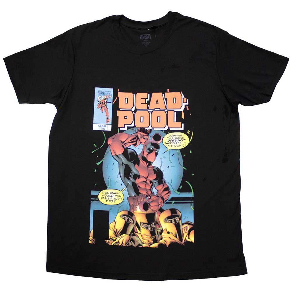 Marvel Comics Deadpool Bubble Text [T-Shirt] Black