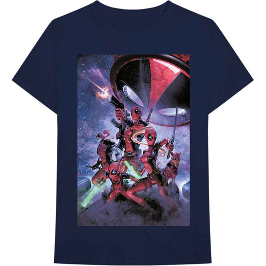 Marvel Comics Deadpool Family [T-Shirt] Blue