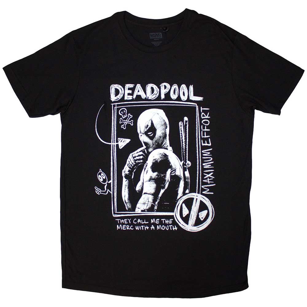 Marvel Comics Deadpool Merc With A Mouth Max Effort [T-Shirt] Black