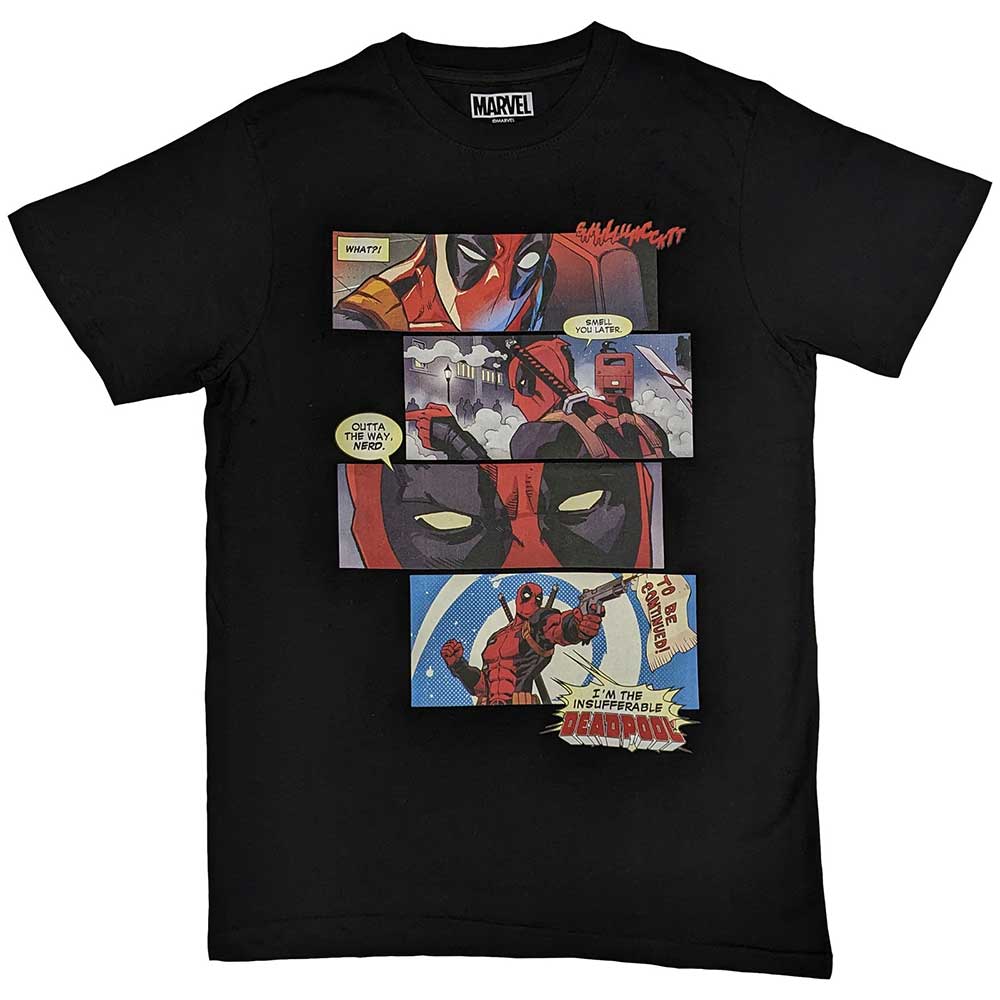 Marvel Comics Deadpool Strips [T-Shirt] Black
